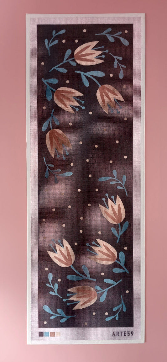 Arte59 Esterilla 30 x 100 cm Flores negras 30x100 cm
