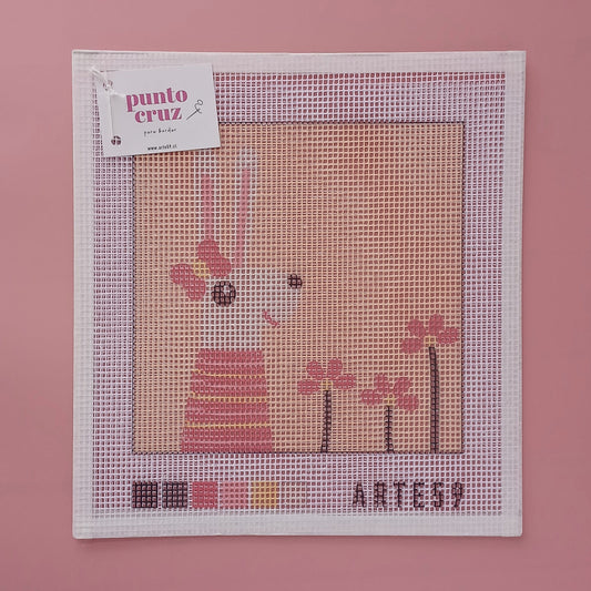 Arte59 Esterillas 20 x 20 cm Conejo rosa 20x20 cm