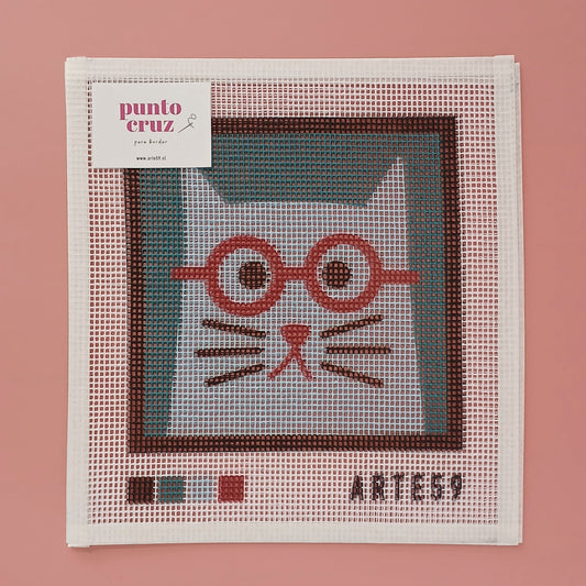 Arte59 Esterillas 20 x 20 cm Gato anteojos 20x20 cm