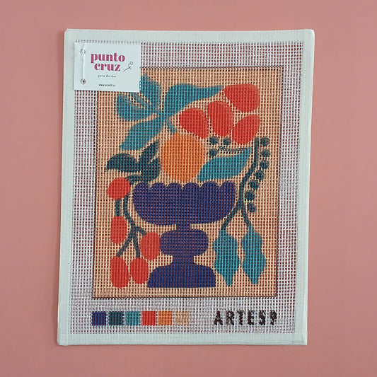 Arte59 Esterillas 20 x 25 Florero mediterráneo 20 x 25 cm