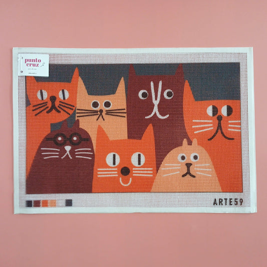 Arte59 Esterillas 30 x 50 cm Colonia felina café 30x50 cm