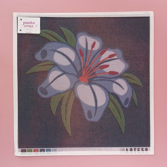 Arte59 Esterillas 40 x 40 cm Flor hawaiana calipso fondo azul marino 40x40 cm
