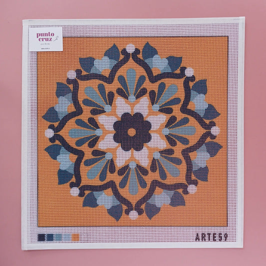 Arte59 Esterillas 40 x 40 cm Mandala flor turquesa 40x40 cm