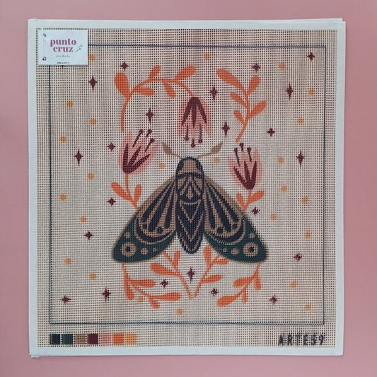Arte59 Esterillas 40 x 40 cm Polilla verde y flores 40x40