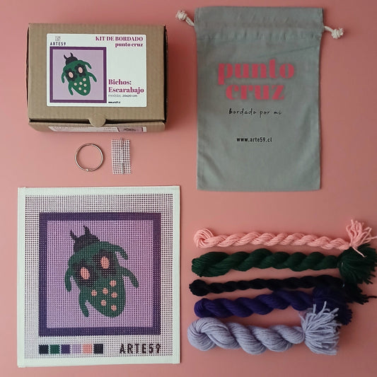 Arte59 Kit de 20x20 cm Kit bichos: escarabajo 20x20 cm
