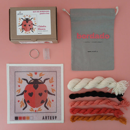 Arte59 Kit de 20x20 cm Kit chinita blanca 20x20 cm