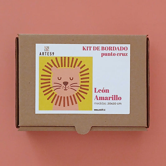 Arte59 Kit de 20x20 cm Kit león amarillo 20x20 cm