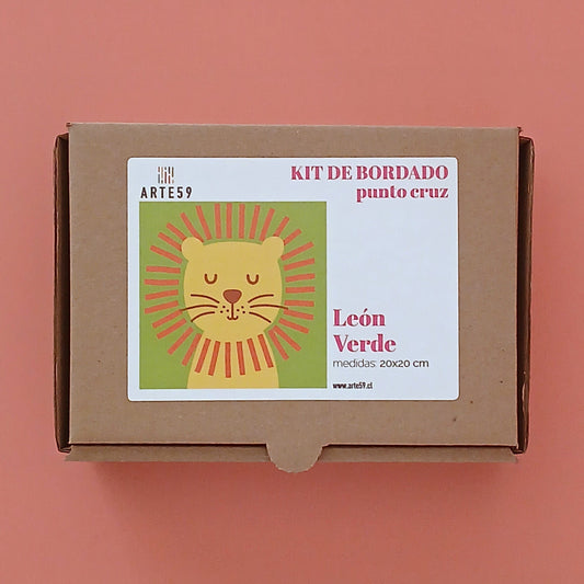 Arte59 Kit de 20x20 cm Kit león verde 20x20 cm
