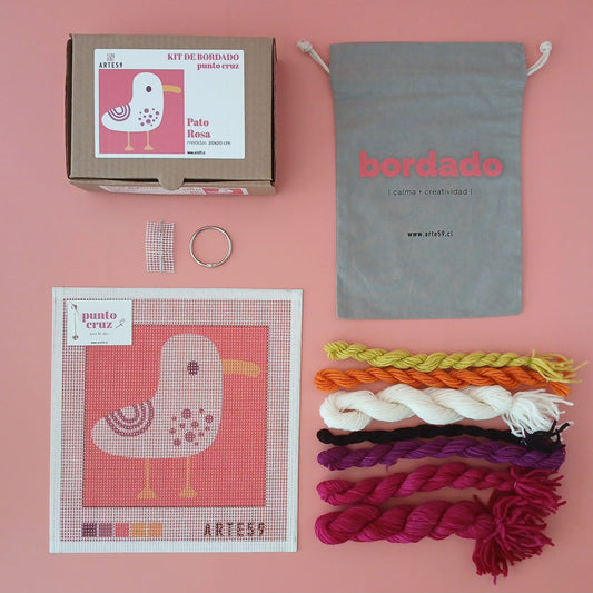 Arte59 Kit de 20x20 cm Kit pato rosa 20x20