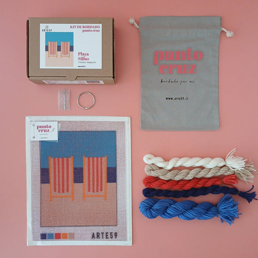 Arte59 Kit de 20x25 cm Kit playa: sillas 20x25 cm