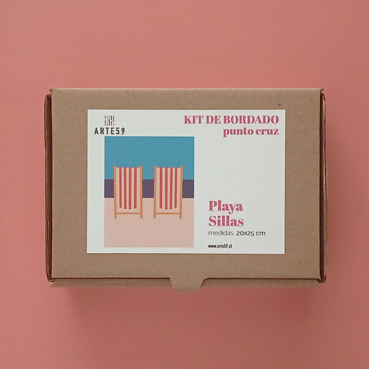 Arte59 Kit de 20x25 cm Kit playa: sillas 20x25 cm