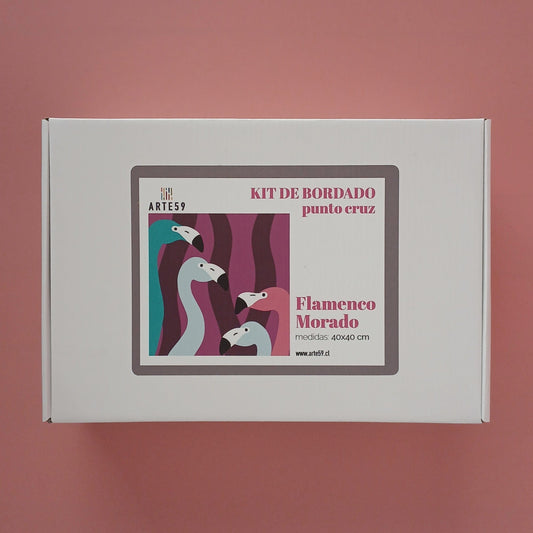 Arte59 Kit de 40x40 cm Kit flamenco morado 40x40