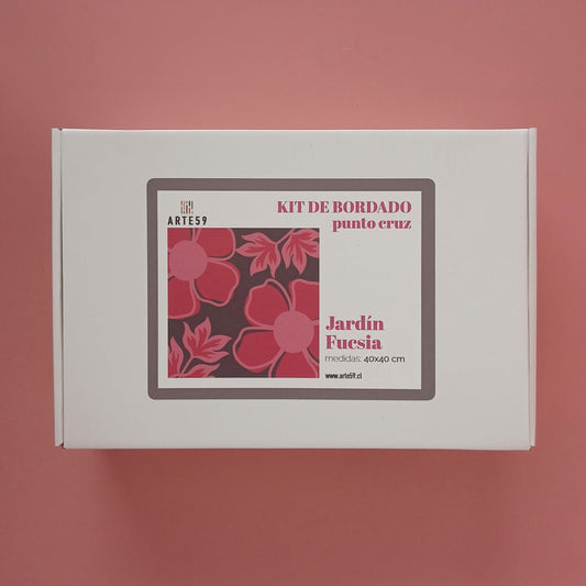 Arte59 Kit de 40x40 cm Kit jardín fucsia 40x40