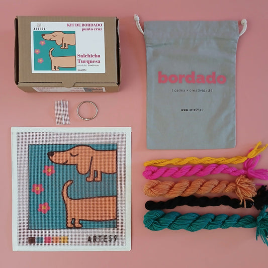 Arte59 Kit salchicha turquesa 20 x 20