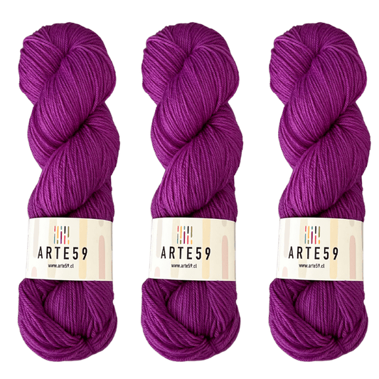 Arte59 Lila intenso 829 merino light sport