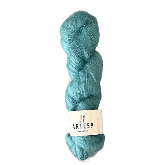 El Madejero Kid Mohair con seda Kid mohair turquesa oscuro 8422