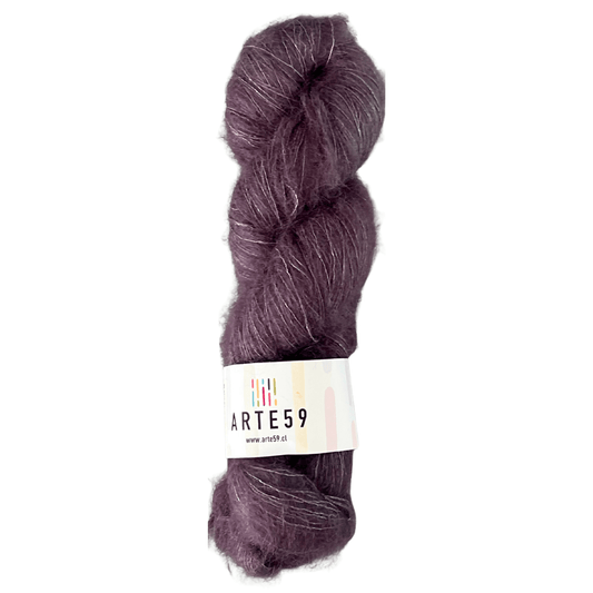El Madejero Kid Mohair con seda Kid mohair uva 134B