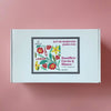 Kit 40x40 cm ramillete fucsia y blanco