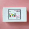Kit 30x50 cm ramillete fucsia y blanco