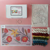 Kit 30x50 cm ramillete fucsia y blanco