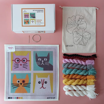 Kit 40x40 cm colonia felina