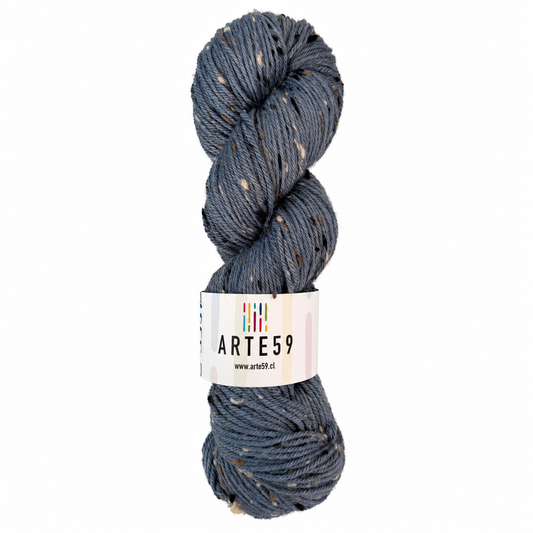 Merino baby alpaca tweed azul piedra 3334 ED