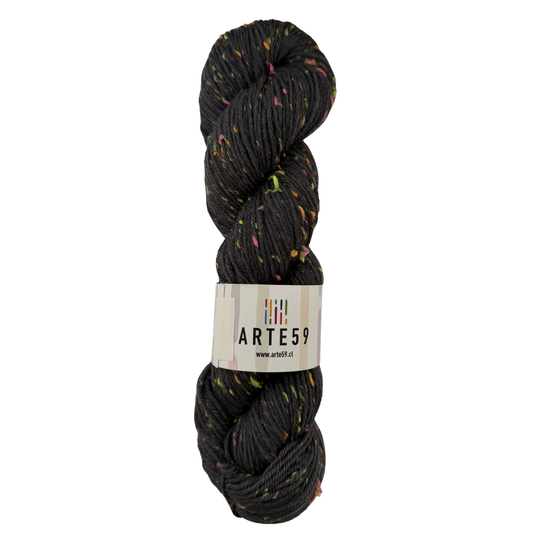 Merino DK tweed flúor Azul Humo 952