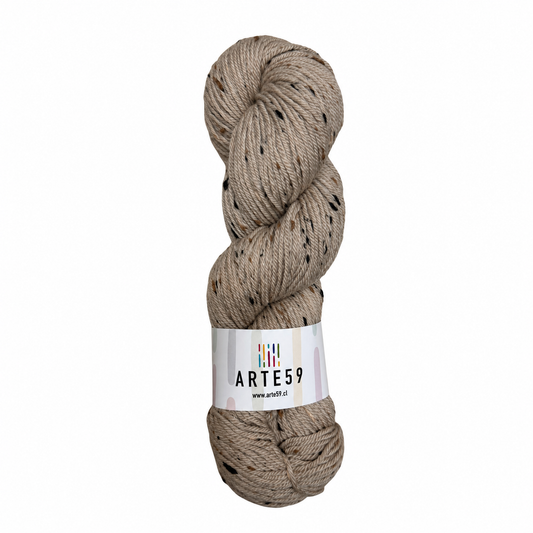 Merino baby alpaca tweed beige 723