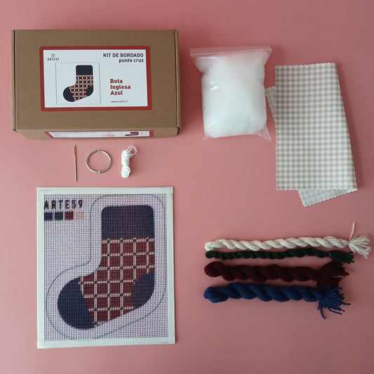 Kit Navidad: bota inglesa azul