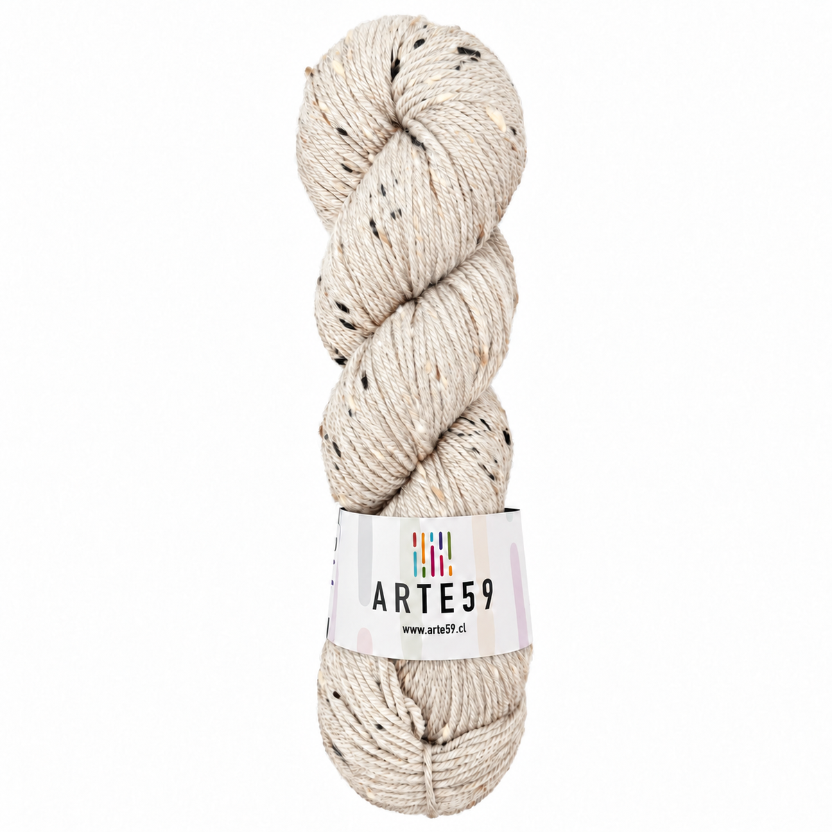 Merino baby alpaca tweed crudo 0