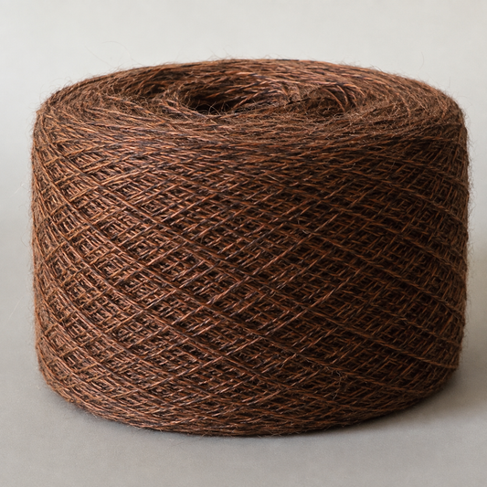 Baby alpaca Lace café tabaco rojizo melange CR16