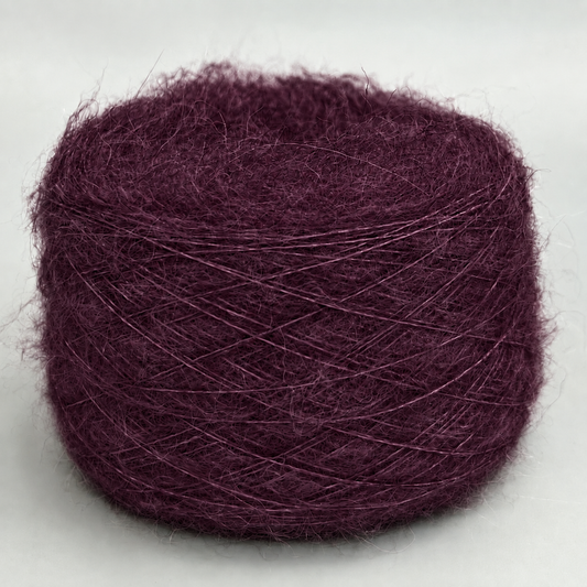 Baby alpaca brushed burdeo 6087