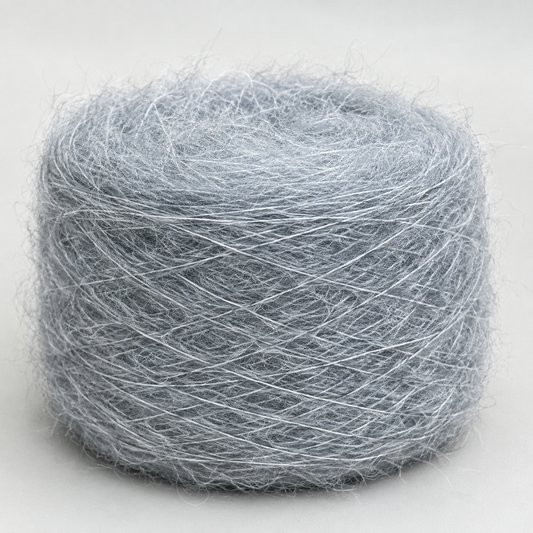 Baby alpaca brushed gris perla ZE12