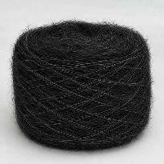 Baby alpaca brushed negro N5
