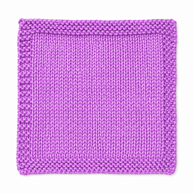 Morado 703 (merino fingering) — muestra tejida