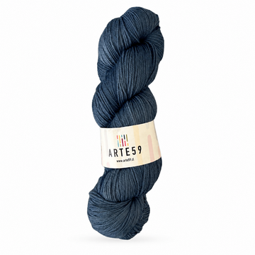 Arte59 Azul jeans 3334  merino light sport — una madeja