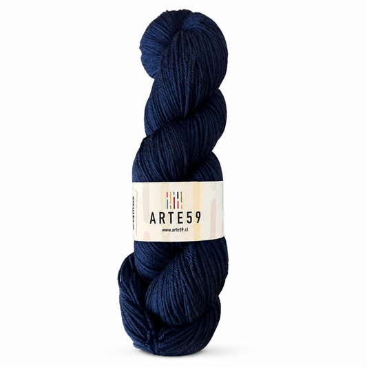 Arte59 Azul marino 55 merino light sport - madeja
