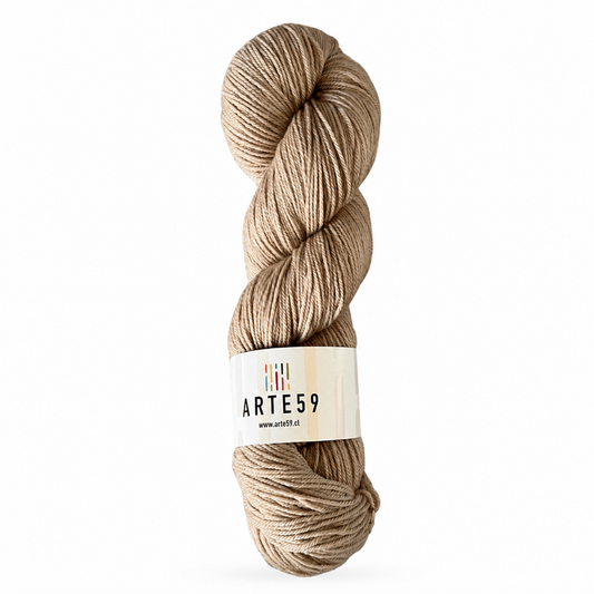 Arte59 Beige 723 merino light sport — una madeja
