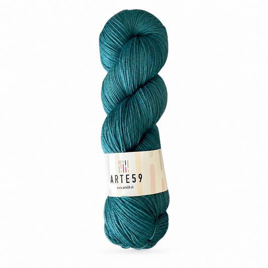 Arte59 Verde turquesa claro 818 merino light sport — una madeja