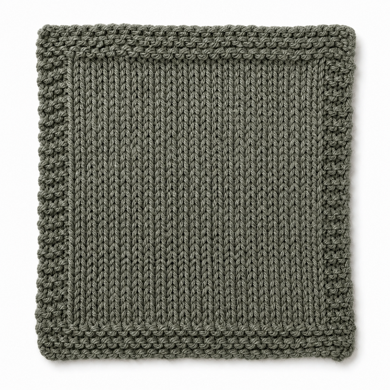 Muestra tejida Verde musgo 8250ED merino light sport