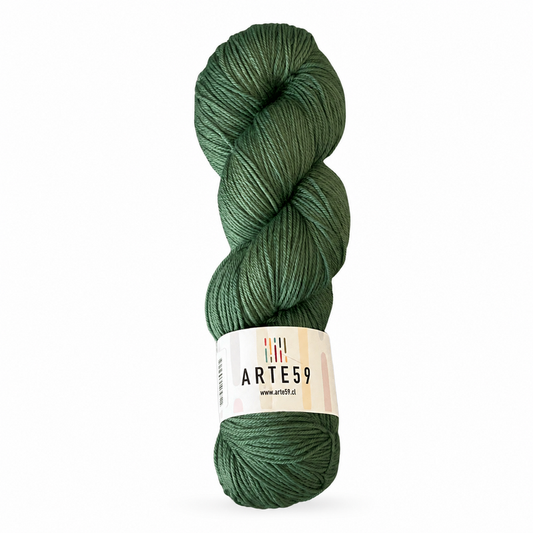 Arte59 Verde manzana 828 merino light sport — una madeja