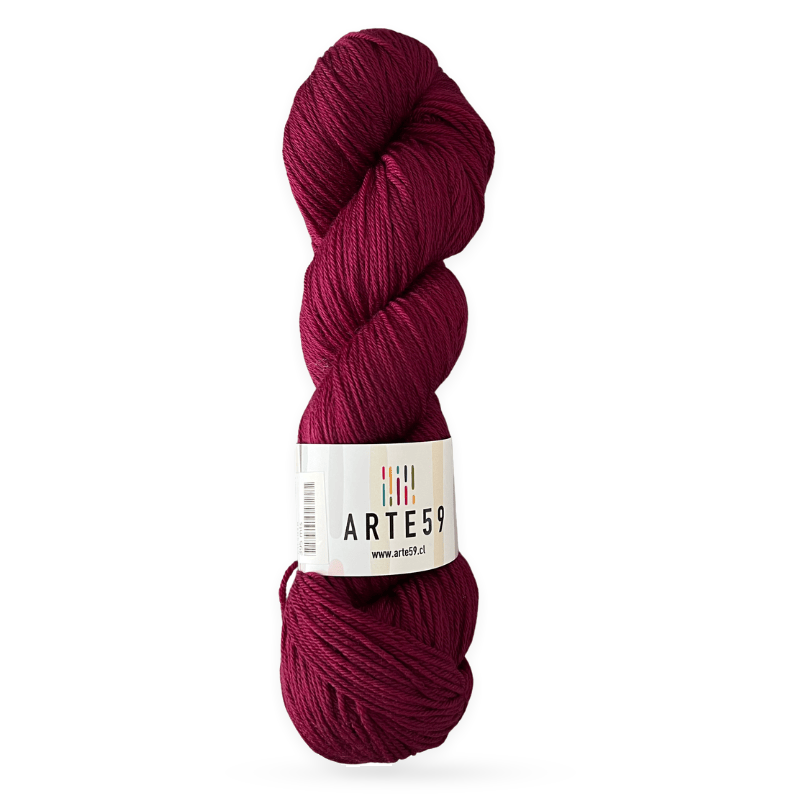 Arte59 Granate editorial 918 merino light sport — una madeja