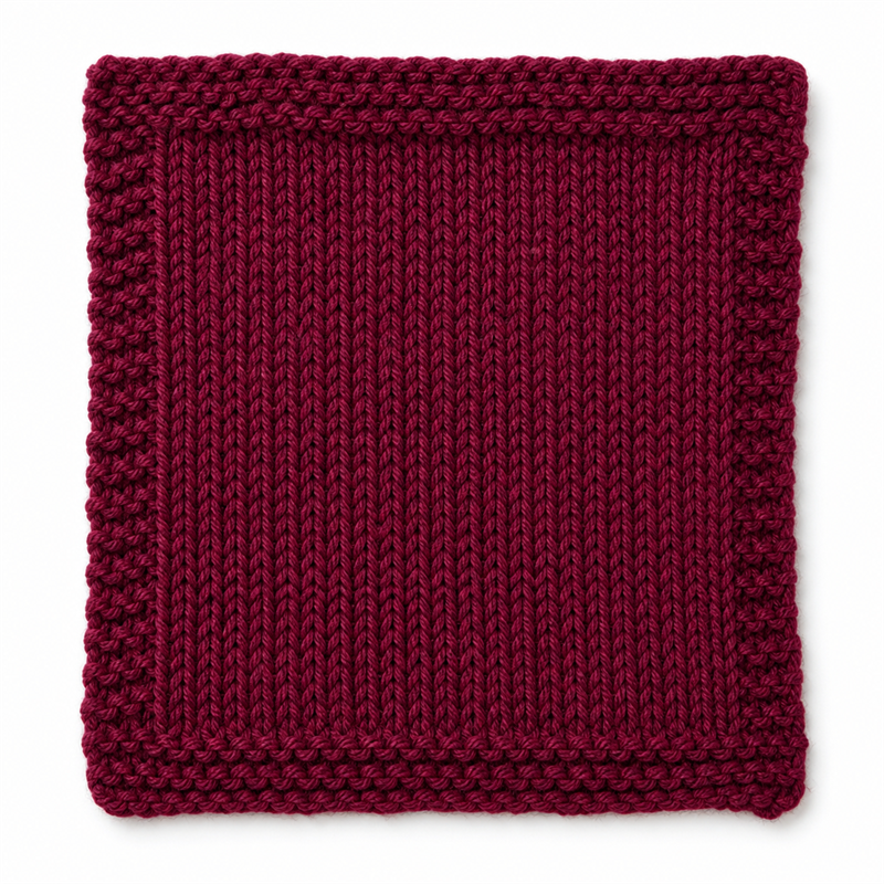 Muestra tejida Granate editorial 918 merino light sport