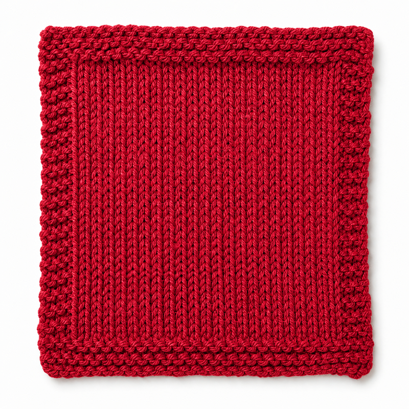 Muestra tejida Rojo mate 941 merino light sport
