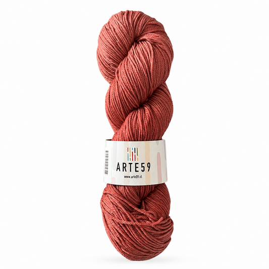 Arte59 Naranjo terroso 944 merino light sport — una madeja