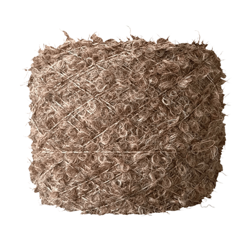 Superfine Alpaca Bouclé Lace café ZF91 sobre fondo blanco