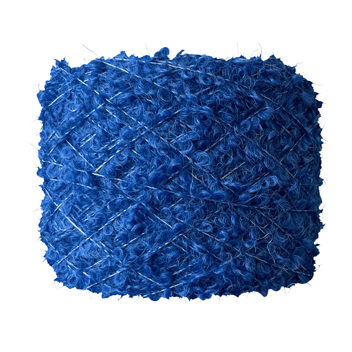 Superfine Alpaca Bouclé Lace azul ZQ09 sobre fondo blanco