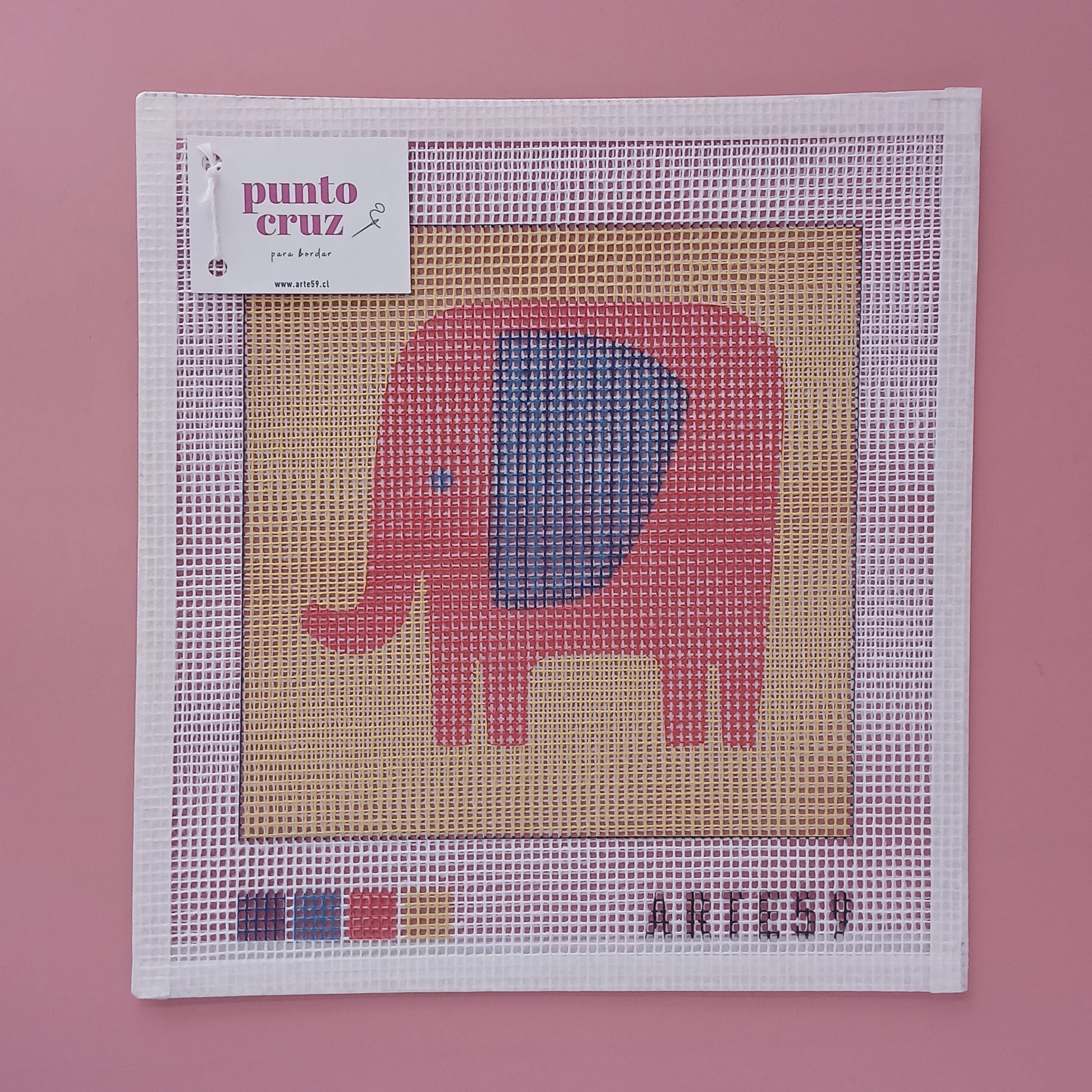 Arte59 Esterillas 20 x 20 cm Elefante naranjo 20x20 cm