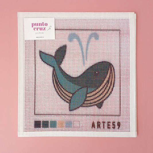 Arte59 Esterillas 20 x 20 cm Esterilla 20x20 cm Ballena soñadora