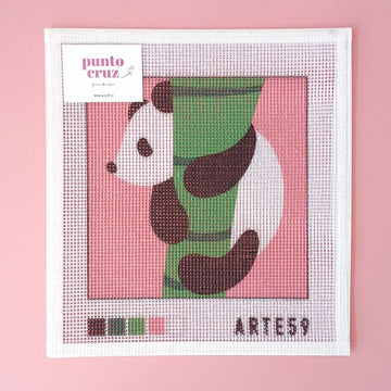 Arte59 Esterillas 20 x 20 cm Esterilla 20x20 cm Panda rosa